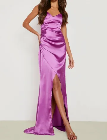 Rochie lunga Boohoo, magenta Mov