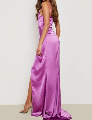 Rochie lunga Boohoo, magenta