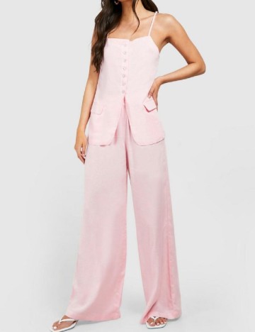 Pantaloni Boohoo, roz