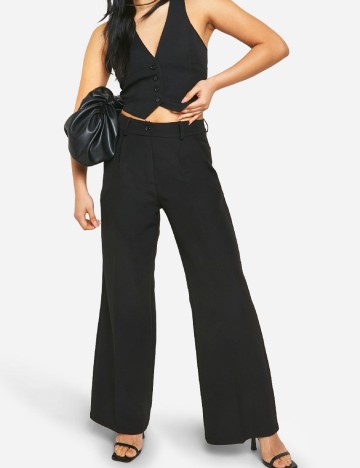 Pantaloni Boohoo, negru