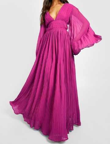 Rochie lunga Boohoo, magenta