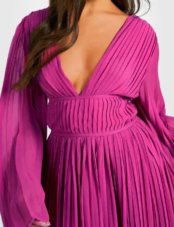 Rochie lunga Boohoo, magenta Roz