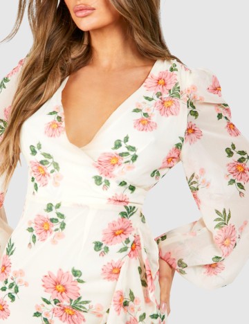 Rochie lunga Boohoo, floral