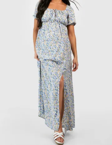 Rochie lunga Boohoo maternity, floral print Floral print