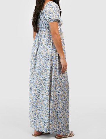 Rochie lunga Boohoo maternity, floral print