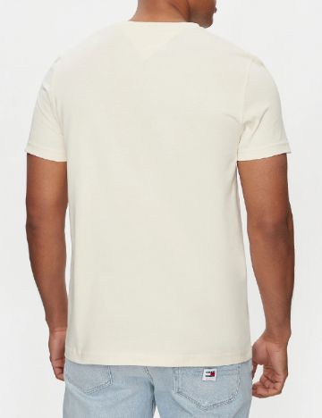 Tricou Tommy Hilfiger, crem