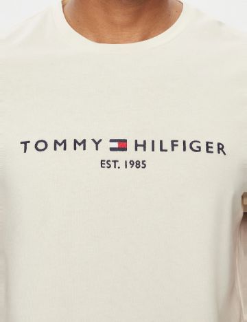 Tricou Tommy Hilfiger, crem