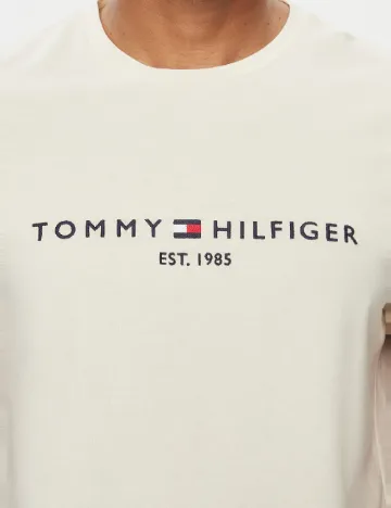 Tricou Tommy Hilfiger, crem Crem