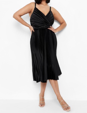 Rochie medie Boohoo Plus Size, negru