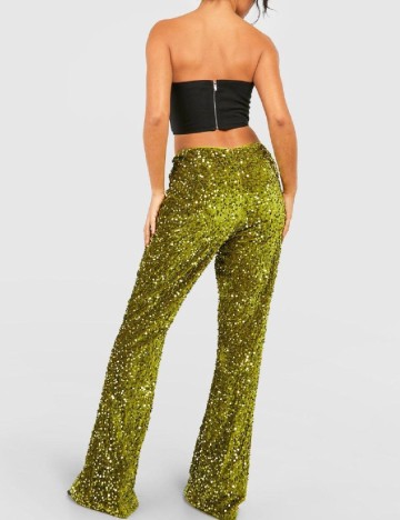 Pantaloni Boohoo, verde