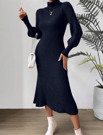 Rochie medie SHEIN, bleumarin