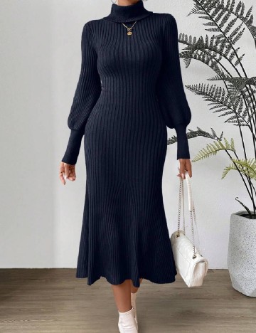 Rochie medie SHEIN, bleumarin