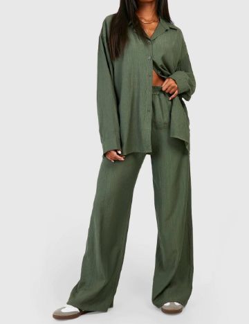 Pantaloni Boohoo, verde