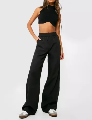 Pantaloni Boohoo, negru Negru