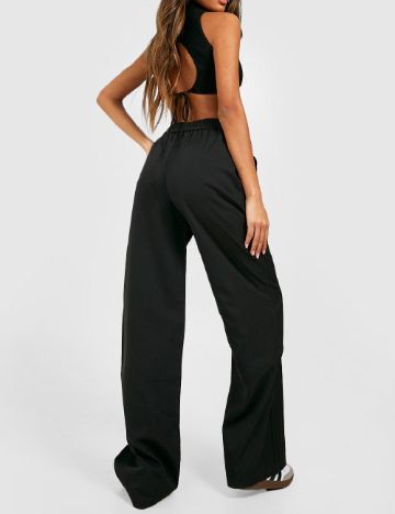 Pantaloni Boohoo, negru