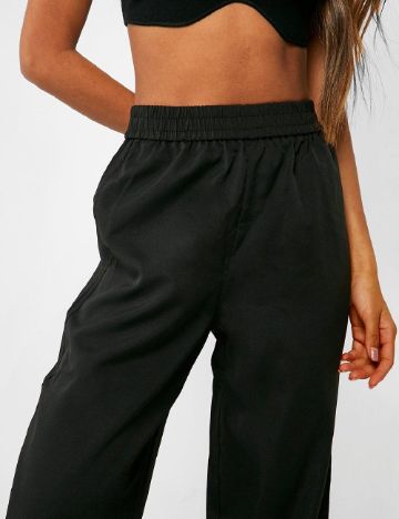 Pantaloni Boohoo, negru