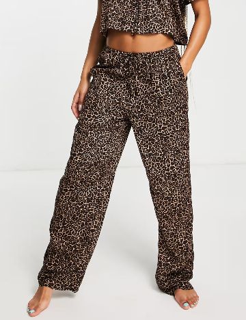 Pantaloni de pijama Hunkemöller, animal print