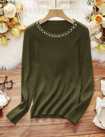 Bluza SHEIN CURVE, verde