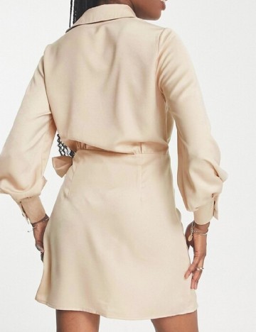 Rochie scurta IN THE STYLE, crem