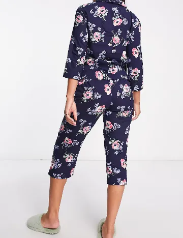 Pijama LAUREN Ralph Lauren, bleumarin Albastru