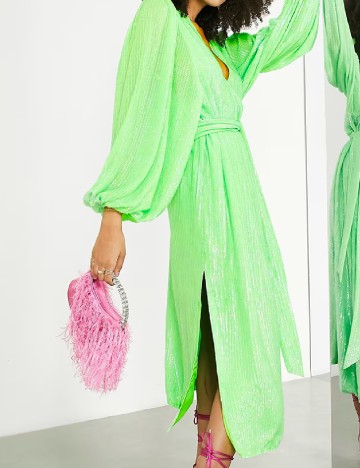 Rochie lunga ASOS, verde