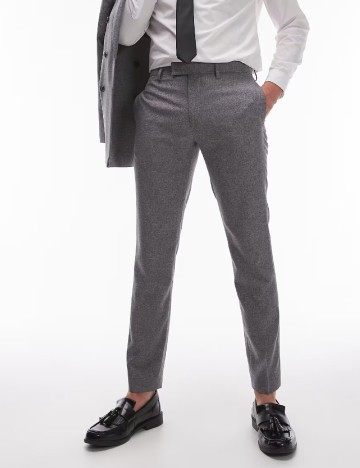 Pantaloni Topman, gri