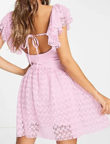 Rochie scurta ASOS, roz Roz