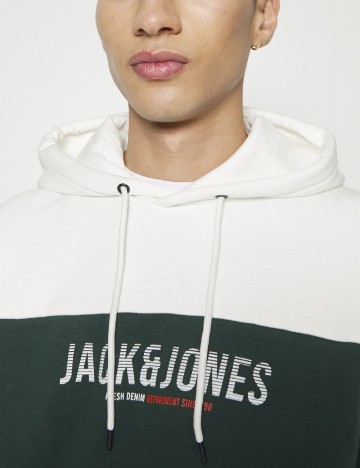 Hanorac Jack&Jones, verde/alb