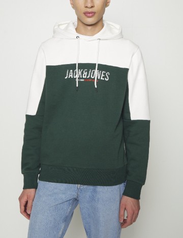 Hanorac Jack&Jones, verde/alb