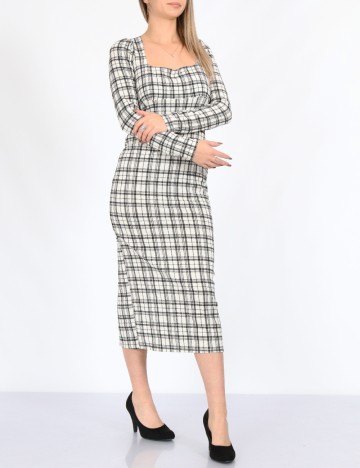 Rochie medie ASOS, alb