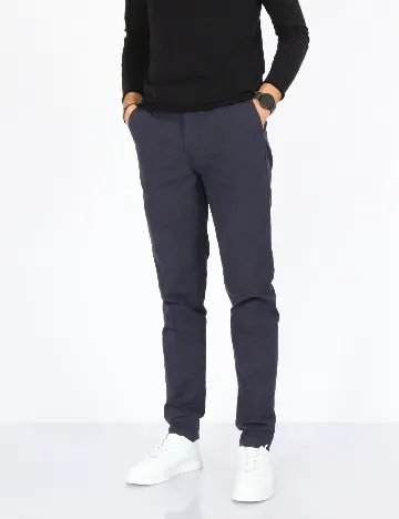 Pantaloni Topman, bleumarin Albastru