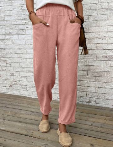 Pantaloni Emery Rose, roz