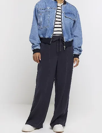 Pantaloni River Island, bleumarin inchis Albastru