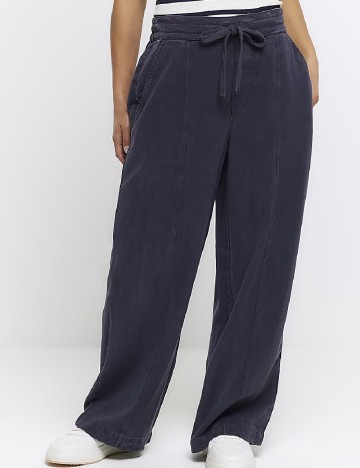 Pantaloni River Island, bleumarin inchis