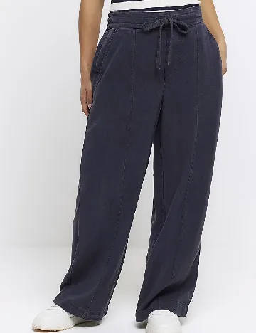 Pantaloni River Island, bleumarin inchis Albastru