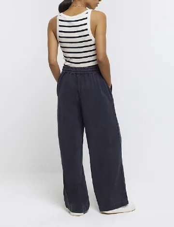 Pantaloni River Island, bleumarin inchis Albastru