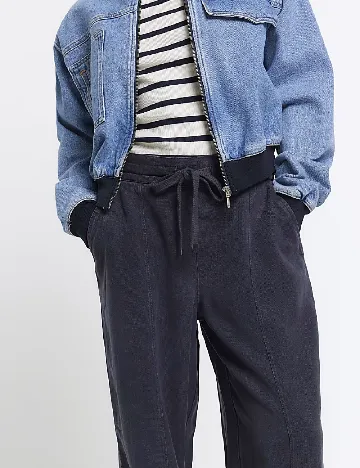 Pantaloni River Island, bleumarin inchis Albastru