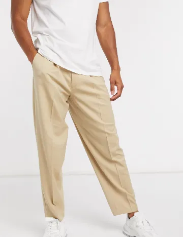 Pantaloni ASOS, crem Crem