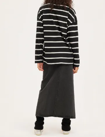 Bluza Oversize Monki, negru Negru