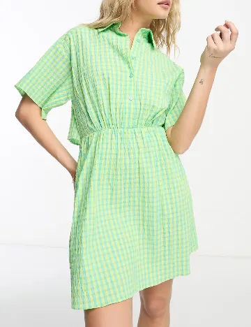 Rochie scurta ASOS, verde Verde