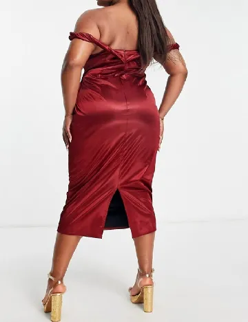 Rochie medie ASOS Curve, rosu Rosu