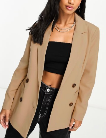 Sacou Oversize Miss Selfridge, crem