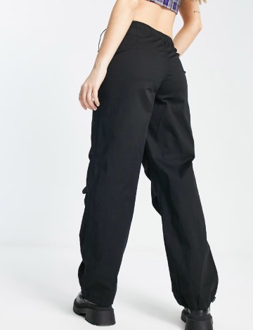 Pantaloni Pull&Bear, negru