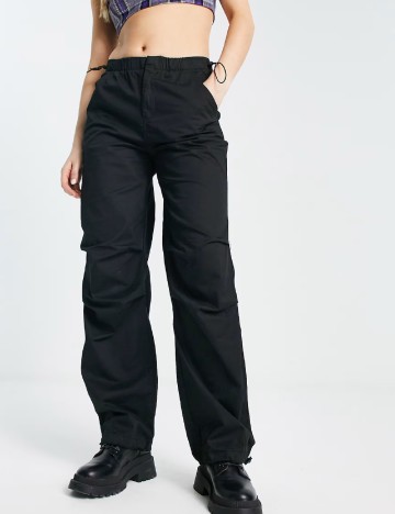 Pantaloni Pull&Bear, negru