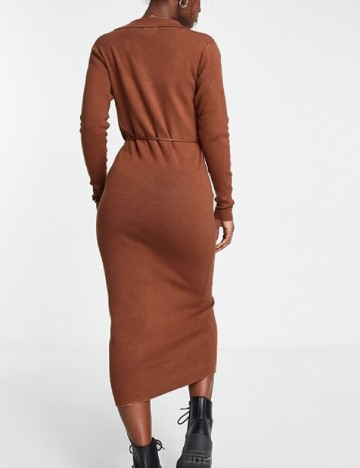 Rochie medie ASOS, maro