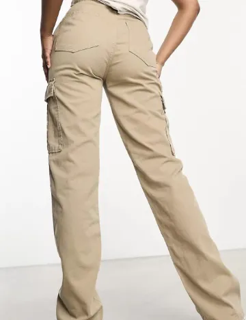 Pantaloni Stradivarius, bej Crem