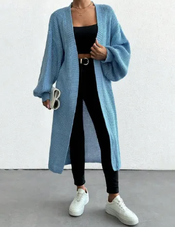 Cardigan SHEIN, bleu Albastru