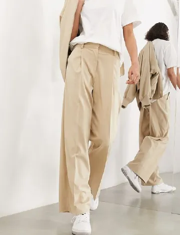 Pantaloni ASOS, bej Crem