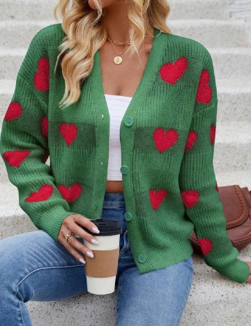 Cardigan SHEIN, verde