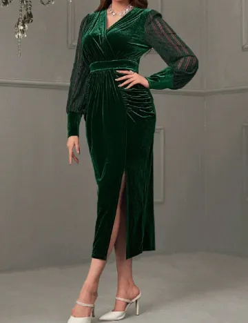 Rochie medie SHEIN, verde Verde